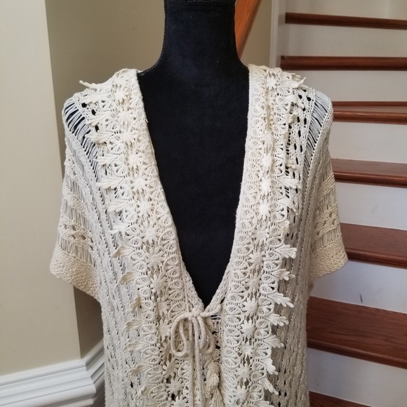 Altar'd State Crochet Vest Kimono - Picture 4 of 7